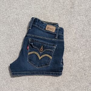 Levi's Women's Indigo Shortie Shorts Blue Jeans. Size 7.